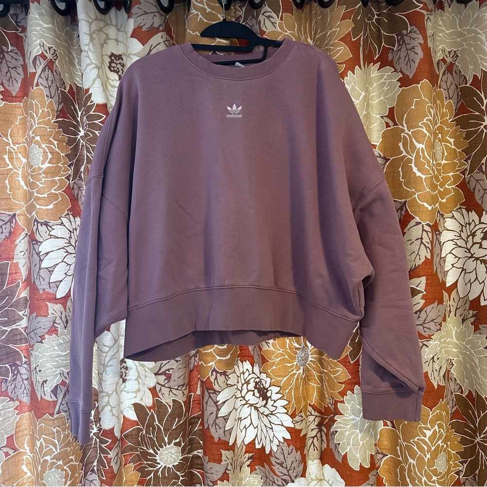 Adidas Cropped Crewneck Sweatshirt